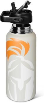 Mint Sport Insulated Stainless Steel Water Bottle with Straw – 32 oz BPA-Free Sports Water Bottle, Leakproof Double-Wall Vacuum Insulation for Gym, Travel & Sports (Thunder Grey) - Image 6