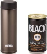 Thermos Water Bottle, Vacuum Insulated Pocket Mug, 5.1 fl oz (150 ml), Brown JOJ-150 BW (Small Capacity Model) - Image 4