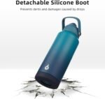 BJPKPK Water Bottle with Straw Lid, 24oz Vacuum Insulated Water Bottles, Metal Stainless Steel Thermo for Sports, Travel, BPA Free Leak Proof Thermo, Cups, Flasks, Tumblers,Vast - Image 5