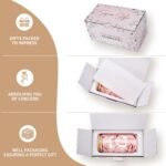 Personalized Tumbler, Monogrammed Can Glass Cups with Bamboo Lids and Straws, Customized Gifts for Women, Cute Design Initial Iced Coffee glasses, Custom Letter Mug, Birthday Bridesmaid, R - Image 4