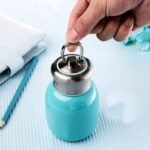 Mini 7 oz Stainless Steel Water Bottle, Small Vacuum Insulated Water Bottle Leak Proof Sport Tumbler Cup Hot and Cold Water Bottle for Women Girls Kids Gift Milk Tea Lunch (Skyblue) - Image 4