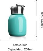Mini 7 oz Stainless Steel Water Bottle, Small Vacuum Insulated Water Bottle Leak Proof Sport Tumbler Cup Hot and Cold Water Bottle for Women Girls Kids Gift Milk Tea Lunch (Skyblue) - Image 5