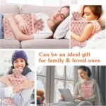 3L Extra Large Hot Water Bottle with Soft Plush Cover & Hand Pocket, Hot Cold Therapy Pack for Pain Relief, Long Lasting Warmth for Bed & Feet Pink - Image 7