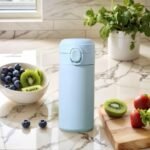 Insulated Water Bottle, Sports Bottles,Tumbler ，Small Stainless Steel, Coffee Bottle,Metal Bottle, Purse Water Bottles for School,Travel, Leak Proof, BPA Free,11OZ (Blue) - Image 3