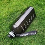 FORWEWAY Half Gallon Water Bottle with Handle 2.2L/74OZ Large Plastic Water Bottles BPA Free Water Bottles with Strap Portable with Time Marker for Camping, Hiking and Home Activity - Image 6