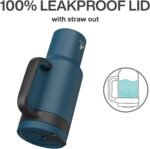 POWCAN 40 oz Tumbler with Handle, 2-in-1 Straw and Sip Lid, Leakproof, Dishwasher Safe, Insulated Stainless Steel Travel Coffee Mug, Keeps Cold for 34 Hours, Fits in Car Cup Holder (Deepsea) - Image 5