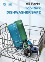 Opard 32oz Plastic Water Bottle Dishwasher Safe, Leakproof Flip-Top Lid, BPA Free Tritan, Wide Mouth Reusable Sports Water Bottle for Gym Hiking Commuting Outdoor Travel and School - Image 3