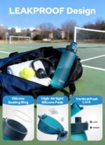 Opard 32oz Plastic Water Bottle Dishwasher Safe, Leakproof Flip-Top Lid, BPA Free Tritan, Wide Mouth Reusable Sports Water Bottle for Gym Hiking Commuting Outdoor Travel and School - Image 4