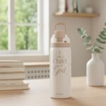 Christian Insulated Stainless Steel Water Bottle with Straw for Sports and Travel, Child of God, 32oz, Gifts for Women Girls Friends Teens Birthday Christmas - Image 6