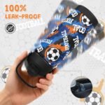 Boys Soccer Water Bottle for School，Kids 18 oz Insulated Stainless Steel Cup with Straw, Double-Wall Vacuum Leakproof - Image 5