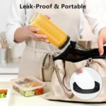 Ruckae 16oz 8 Pack Juice Bottles, Glass Bottles Juicing with Lids, Smoothie Cup Lids and Straws, Water Bottle Mason Jar Drinking Glasses for Juicing, Smoothies, Kombucha - Image 4