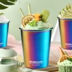 Stainless Steel Cups for Kids 12oz/350ml (4 Pack), Children's Rainbow Electroplating Cups, Camping Stainless Steel Cups, Stackable Metal Drinking Glasses, Toddler Stainless Steel Tumbler, BPA Free - Image 6