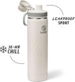 Takeya Sport 22 oz Triple-Insulated Stainless Steel Water Bottle, Spout Lid – Leakproof, Sweatproof, BPA-Free, Keeps Drinks Cold 36 Hrs, Hot 14 Hrs – Alpine - Image 3