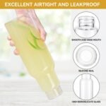 CWHHRN 34 Oz Glass Juice Bottles with Lids, Glass Bottles, BPA Free, Borosilicate Glass for Juicing, Smoothies, Infused Water, Beverage Storage, Shaker Bottles (2 Pack) - Image 4