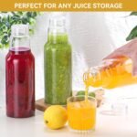 CWHHRN 34 Oz Glass Juice Bottles with Lids, Glass Bottles, BPA Free, Borosilicate Glass for Juicing, Smoothies, Infused Water, Beverage Storage, Shaker Bottles (2 Pack) - Image 6