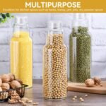 CWHHRN 34 Oz Glass Juice Bottles with Lids, Glass Bottles, BPA Free, Borosilicate Glass for Juicing, Smoothies, Infused Water, Beverage Storage, Shaker Bottles (2 Pack) - Image 7