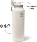 Takeya Sport 40 oz Triple-Insulated Stainless Steel Water Bottle, Spout Lid – Leakproof, Sweatproof, BPA-Free, Keeps Drinks Cold 36 Hrs, Hot 14 Hrs – Alpine - Image 3