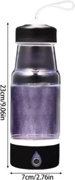 Tuygn Portable Hydrogens Water Bottle,Large 34.22 oz (1100 ml) Hydrogen Water Bottle with SPE PEM Technology,Rechargeable Ionizer Alkaline Maker Rich Hydrogens Water Glass for Home Or Gym Use - Image 3
