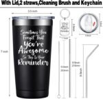 Grifarny Valentines Day Gifts for Him - Birthday Thank You Gift for Men - Inspirational, Christmas Gifts for Best Friends Male, Coworker, Son, Boss - Sometimes You Forget You're Awesome Tumbler 20oz - Image 3