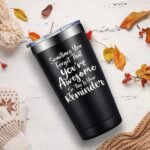 Grifarny Valentines Day Gifts for Him - Birthday Thank You Gift for Men - Inspirational, Christmas Gifts for Best Friends Male, Coworker, Son, Boss - Sometimes You Forget You're Awesome Tumbler 20oz - Image 5