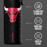 Hydrapeak x NBA Officially Licensed Chicago Bulls 26 oz Active Water Bottle with Chug Lid and Handle Reusable Stainless Steel Double Wall Insulated Sports Gift - Image 5