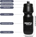 GEMFUL Bike Water Bottles with Bicycle Holder 750ml Mtb Cycling Squeeze 24 oz Sport Bottle 2 Pack - Image 5