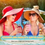 Baderke 8 Pcs Mini Water Bottles Gradient Pink Stainless Steel for Hot Cold Drink Thermal Small Vacuum Portable Water Bottles for Women Gifts Travel Camping Hiking - Image 4