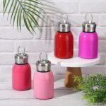 Baderke 8 Pcs Mini Water Bottles Gradient Pink Stainless Steel for Hot Cold Drink Thermal Small Vacuum Portable Water Bottles for Women Gifts Travel Camping Hiking - Image 5