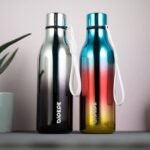 BJPKPK Insulated Water Bottles, 18 oz Stainless Steel Metal Water Bottle with Strap, BPA Free Leak Proof Jugs, Mugs, Flasks, Reusable Thermal Flasks for Sports & Travel, Silver Miner - Image 5