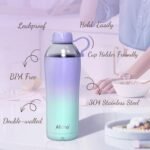 Allcho Insulated Water Bottle for Women, 18 oz Stainless Steel Water Bottles, Double Walled, 2 Lids (Chug & Tumbler) - Hydrate & Caffeinate, Available Gift Wrapping - Image 5