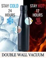 San Francisco City Skyline Gifts, San Francisco Gifts for San Francisco Lovers, Skyline Map 17oz/500ml Stainless Steel Insulated Water Bottle, Perfect for Birthday & Christmas - Image 3