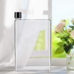 Gelible Clear Reusable Slim Flat Water Bottle 420ml Portable - Fits in Pocket &Random Corner.Transparent Portable Cup for School,Sports, Travel, Dining Time - Image 4