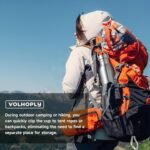 Volhoply 26oz Uninsulated Single Walled Water Bottle, Stainless Steel Reusable Water Bottles with Handle & Carabiner, BPA Free Wide Mouth Water Bottles for Gym Sports Camping（Sliver,1） - Image 5