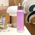 24 oz Insulated Slim Water Bottle with Flip Straw and Handle, Stainless Steel Water Bottles, Fits Car CupHolder, 100% Leak Proof, Keeps Drink Cold Up to 24 Hours, Sports/Gift (Fantasy Purple) - Image 4