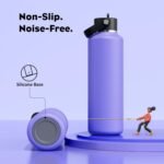 POWCAN 24 oz Travel Water Bottle: Leakproof, Cold for 24H, BPA-Free, Top Handle, Insulated Stainless Steel Water Bottle with Straw for School, Outdoors, Teens, Running, Sport, Trip (Violet's Tale) - Image 6