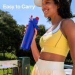 ENCOOL Insulated Water Bottle with Straw Stainless Steel Water Bottle, Leak-Proof, BPA-Free, Double Wall Vacuum Keeps Cold for 24 Hours for Sports, Travel, School (26 oz, Beaucoup Blue) - Image 7