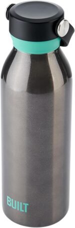 Built 18 fl oz Double-Walled Stainless Steel Standard Mouth Cascade Bottle, Threaded Handle Lid Spill-resistant Travel Cup with Rubber Grip Keep Drinks Cold Hot for Home Travel - Image 6