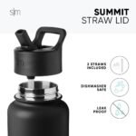 Simple Modern Water Bottle with Straw Lid Vacuum Insulated Stainless Steel Metal Cup Bottles | Reusable Leak Proof BPA-Free Flask for Gym, Travel, Sports | Summit Collection | 22oz, Almond Birch - Image 4