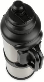 Manna Titan Stainless Steel Vacuum Insulated Jug Gift Set with 2 Extra Lids and an Ultimate Bottle Brush - 4L - Stainless Steel - Image 4