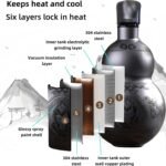 Gourd Water Bottle Retro Sports 316 Stainless Steel 500ml Insulation Cup for Outdoor Travel Cycling and Indoor Daily - Image 4