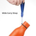 Konokyo Insulated Water Bottle with Strap,18 oz Double Wall Stainless Steel Vacuum Bottles Metal Water Flask,Orange - Image 4