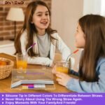 Newly Upgraded 10.5In Bent Metal Straws Reusable Set 6 PCS with 12 Silicone Accessories, 2 Straw Brush, 1 Storage Case, BPA Free, Eco-Friendly Stainless Steel Straws for 14, 20, 30,40 oz Tumbler - Image 5