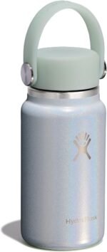 Hydro Flask Micro Bottle - Leak Proof Purse or Pocket Flask - Insulated Mini Water Bottle 6.7 Oz Glimmer Blue - Image 3