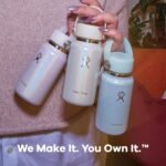 Hydro Flask Micro Bottle - Leak Proof Purse or Pocket Flask - Insulated Mini Water Bottle 6.7 Oz Glimmer Blue - Image 8