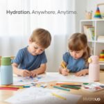 HYDROUP Kids Water Bottle 16oz – Stainless Steel Vacuum Insulated, Leakproof with 2-in1 Straw & Chug Lid, BPA-Free, Durable for School and Sports - Image 5