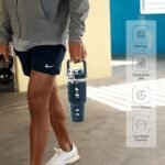 MUKOKO 32 oz Glass Tumbler with Straw,Glass Water Bottles with Time Marker,Iced Coffee Cup with Silicone Sleeve,Motivational Drinking Bottles,Leakproof-Blue - Image 6