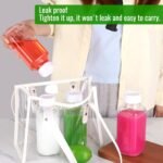 BIGIVACA 16 oz Glass Milk Bottles with Airtight Lids - 6 Pack Reusable Juicing Bottles with Capacity Marks - Square Drinking Jars Container for Juice, Coffee, Tea, Water - Image 4