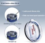 ATHAND Classic Art The Starry Night Van Gogh Coffee Mug Cup -20 Oz Insulated Tumblers with Lid -Stainless Steel Vacuum Tumbler Travel Coffee Mugs | Birthday Christmas Gifts For Women Men,1 Pcs - Image 5