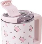 HydroJug Coffee Traveler 20 oz - Leak-Resistant, Ceramic-Lined Insulated Travel Coffee Mug for Hot or Cold Drinks with Flip Lid & Handle, Dishwasher Safe Coffee Tumbler, Wildrose - Image 4