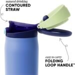 Simple Modern Mesa Loop Water Bottle with Covered Straw and Handle | 30oz Cup Holder Friendly Insulated Stainless Steel Bottles for Travel, Sports and School | Neptune - Image 3